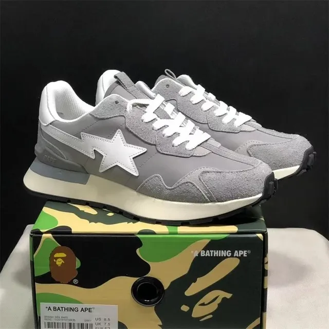 BAPE Runner Sneaker Grey Star