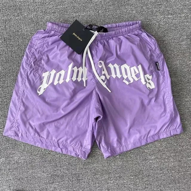 Palm Angels Logo Swim Shorts Gothic Logo