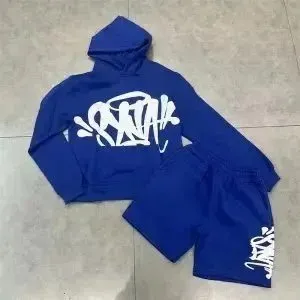 Syna World Hoodie and Shorts Set Graffiti Logo