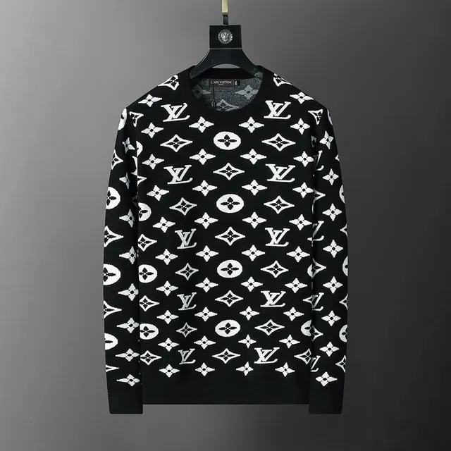 Louis Vuitton Monogram Knit Sweater All-Over Logo