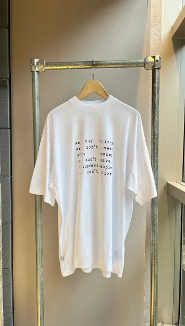 Maison Margiela Printed T-Shirt We Buy Things Slogan