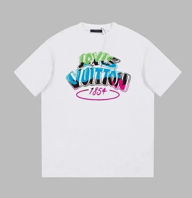 Louis Vuitton Graphic T-Shirt Multicolor Graffiti Logo