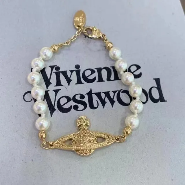 Vivienne Westwood Orb Pearl Bracelet Gold-tone with Cultured Pearls