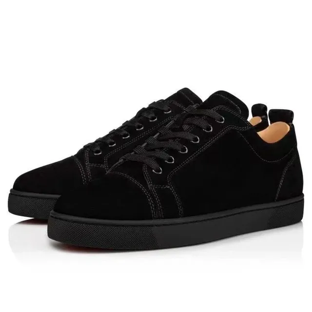 Christian Louboutin Louis Junior Black Suede