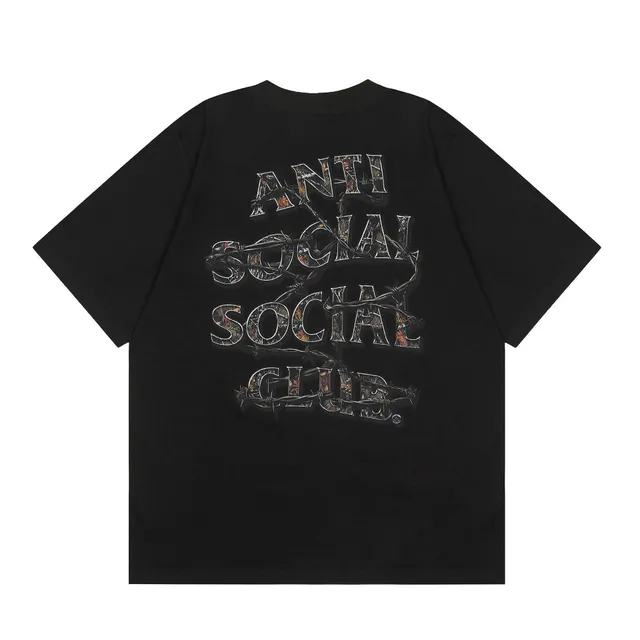 Anti Social Social Club Graphic Tee Barbed Wire Camo Logo