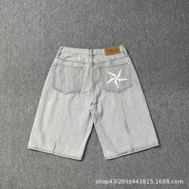 Undefeated Denim Shorts Star Embroidery