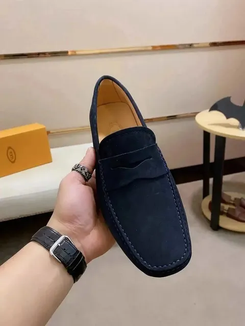 Chrome Hearts Penny Loafer Suede Penny Loafer