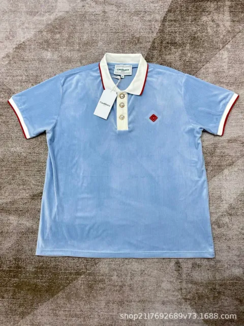 Casablanca Polo Shirt Velvet Ribbed