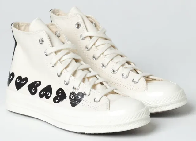 Converse × Comme des Garçons Chuck Taylor All Star High CDG Heart Print