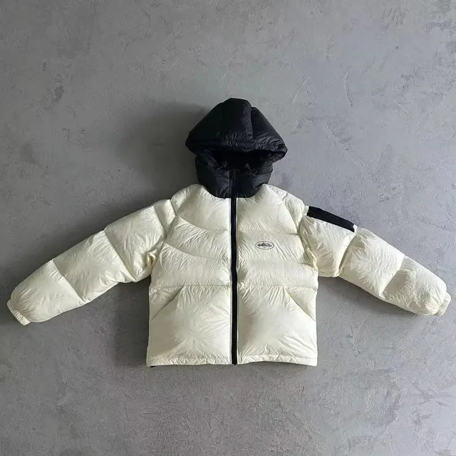 Puffer Jacket Two-Tone Hooded