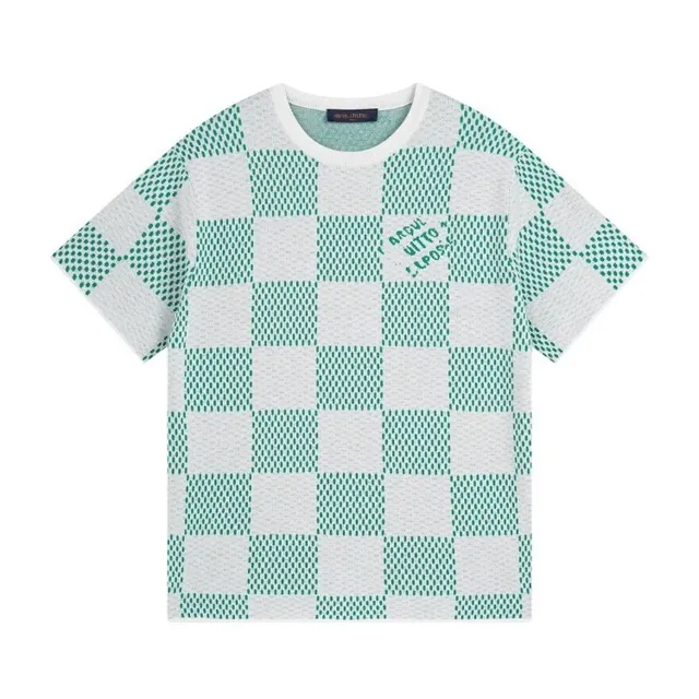 Loewe Knit T-Shirt Checkerboard