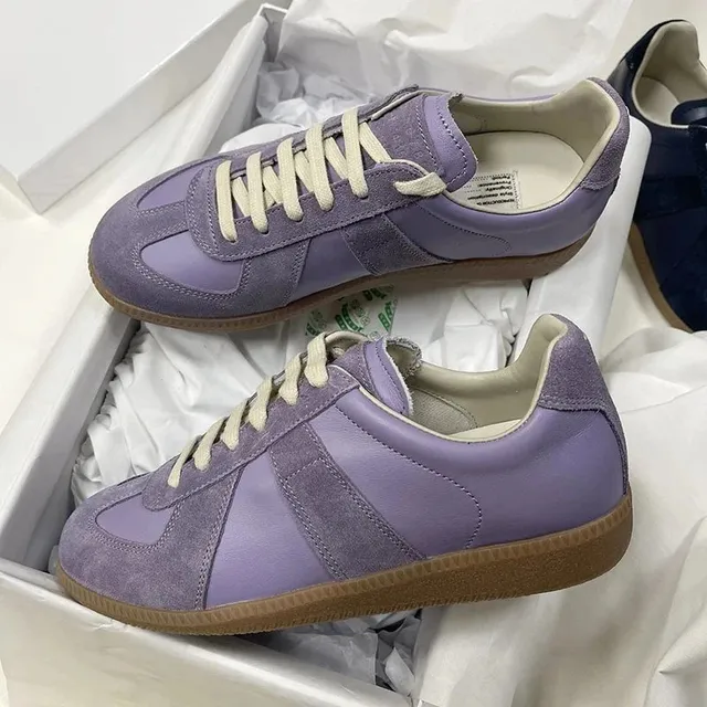 Maison Margiela Future Sneaker Lilac Suede and Leather