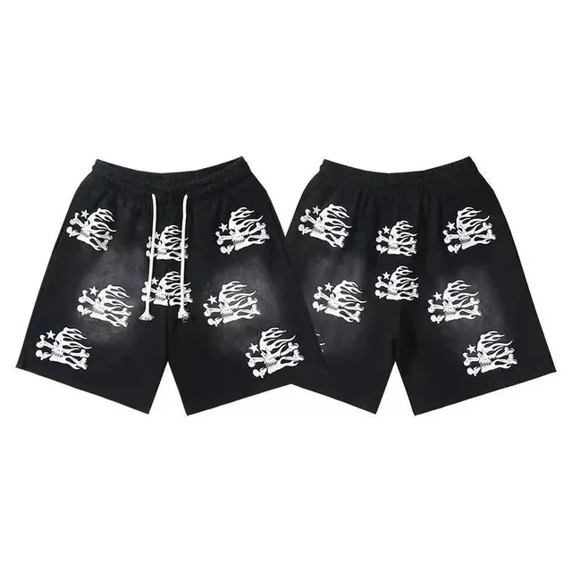 Hellstar Skull Flame Shorts All Over Print
