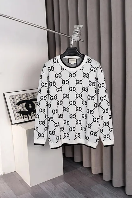 Gucci GG Knit Sweater Intertwined GG Pattern