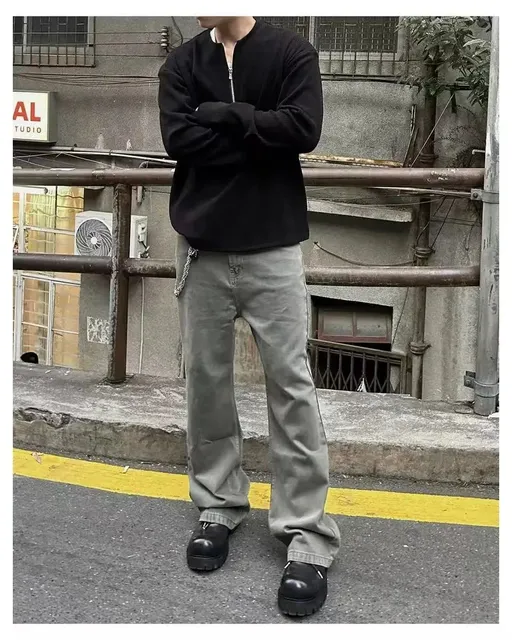 Stone Island Straight-leg Tapered Trousers Washed Grey