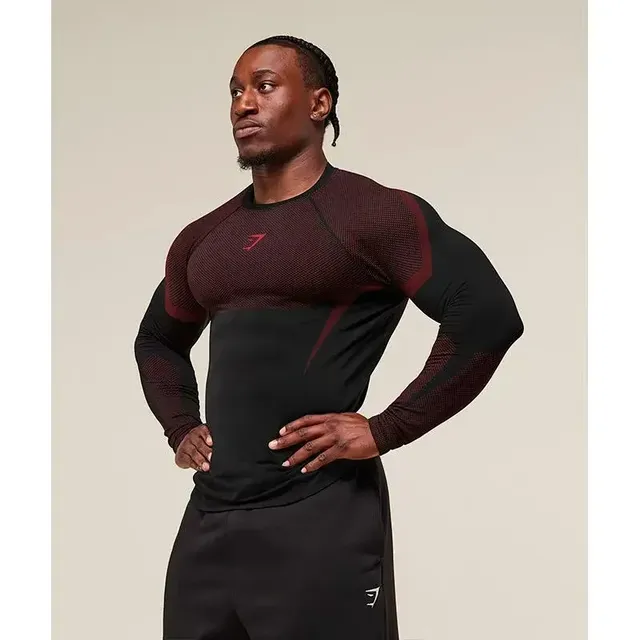 Gymshark Compression Long Sleeve Mesh Panel