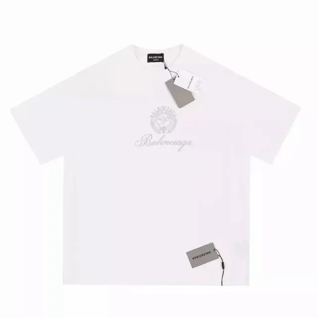 Balenciaga Logo T-Shirt Embroidered Crest