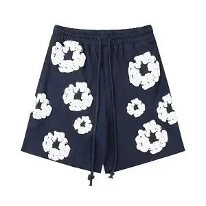 Balenciaga Floral Shorts Embroidered Flower Print