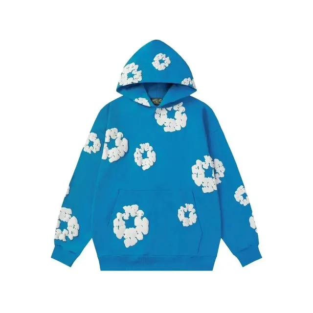 Balenciaga Cloud Hoodie Floral Appliqué