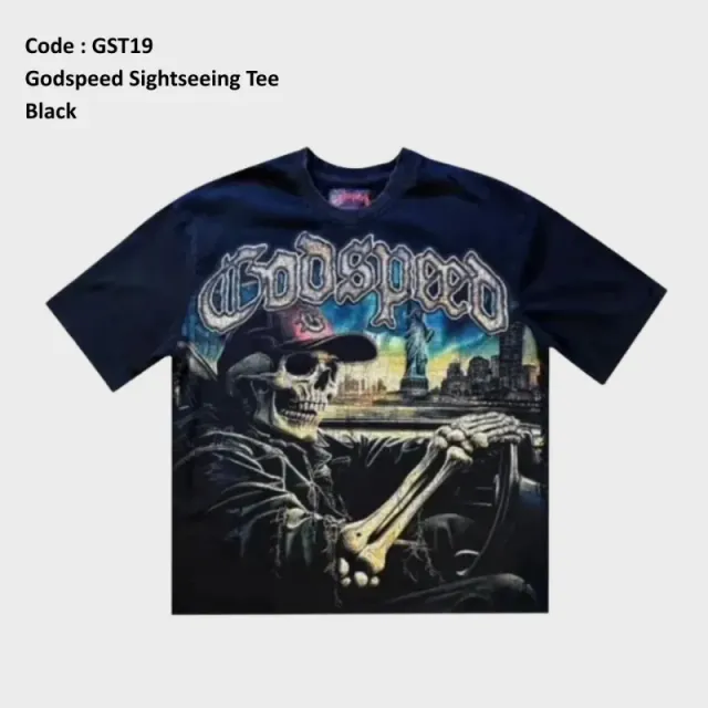 Gst19 Godspeed Sightseeing Tee Black
