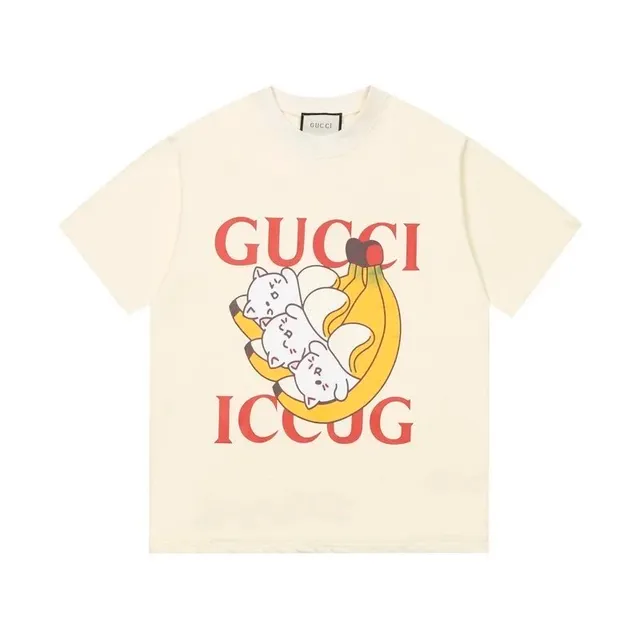 Gucci Graphic T-Shirt Banana Cat Print