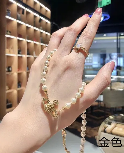 Vivienne Westwood Pearl Necklace Orb Charm