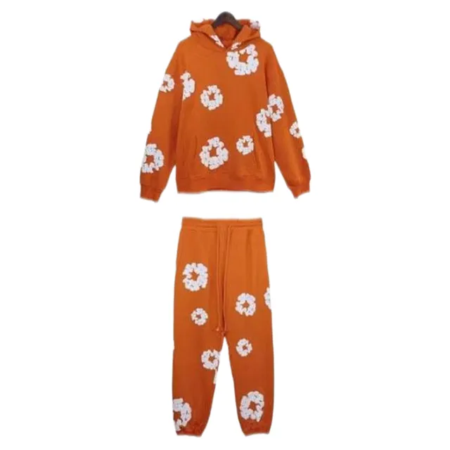 Denim Tears Hoodie and Joggers Set Floral Print