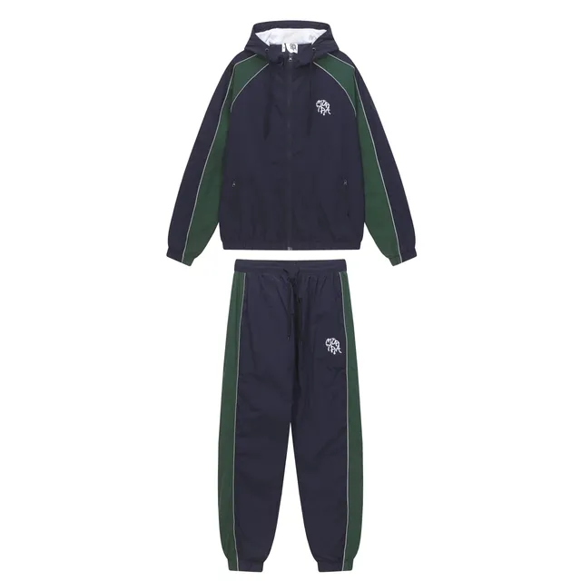 Maison Margiela Track Suit Navy and Green Panelled