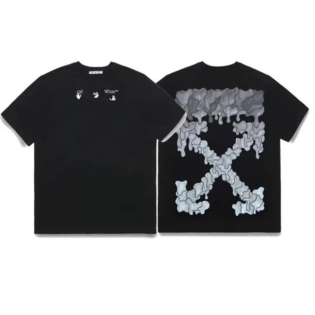 Off-White Graphic Tee Dripping Arrow Print