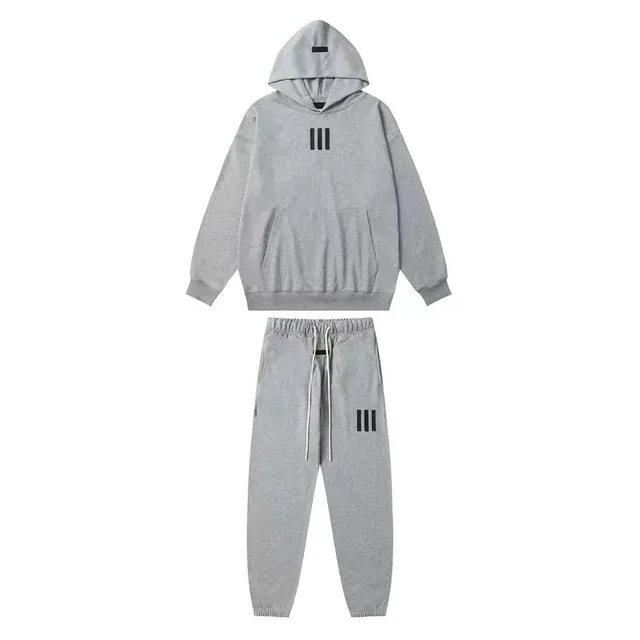 Adidas × Fear of God Hoodie and Joggers Set Triple Stripe