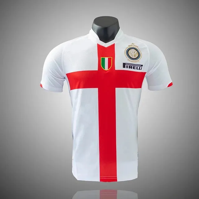 Inter Milan Centenary Jersey White with Red Cross