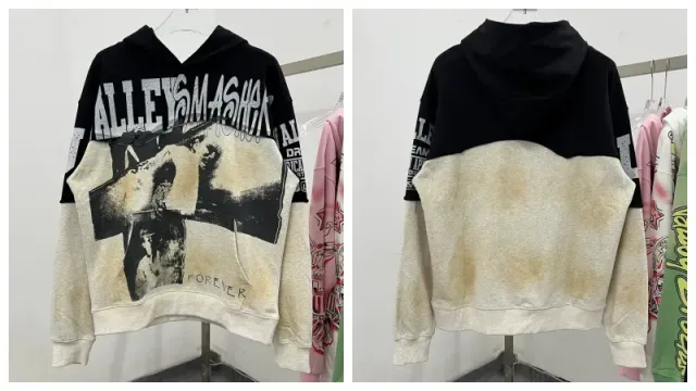 Gallery Dept. Cropped Hoodie Alley Oop Mashup Print