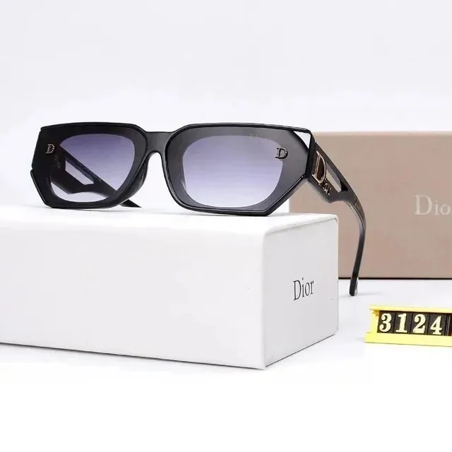 Dior Sunglasses Geometric Frame with D Logo