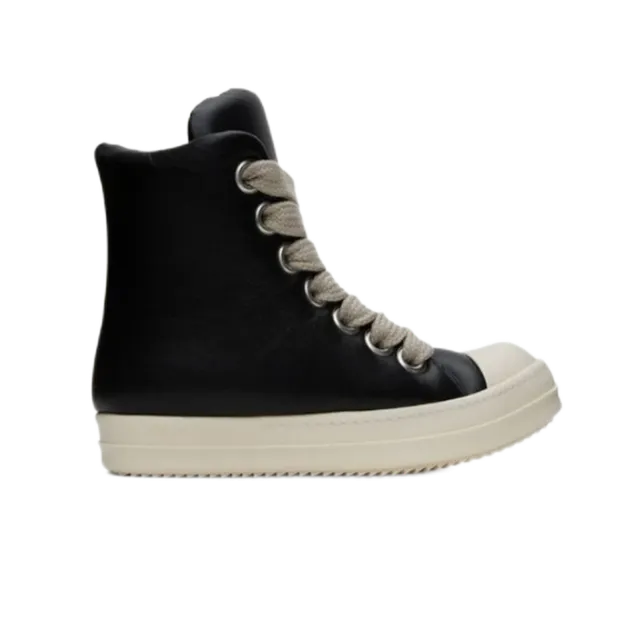 Rick Owens High-top Sneaker Black and Cream