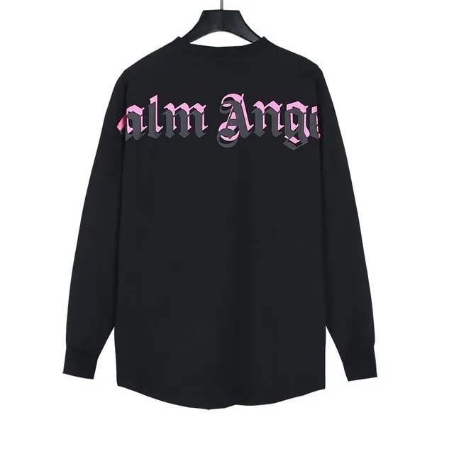Palm Angels Long Sleeve Tee Gothic Logo