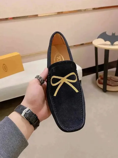 Loafer Gold Bow Embroidery