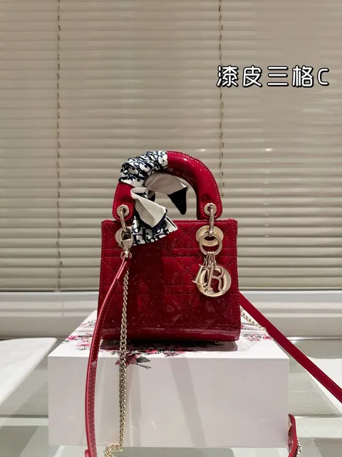 酒红漆皮三格 sise(17cm)