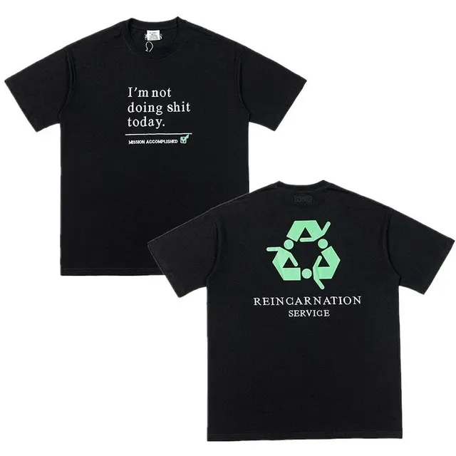 Graphic T-Shirt Recycling Symbol Print