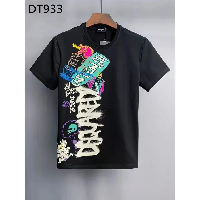 Dsquared2 Graphic T-Shirt Multicolor Graffiti Print