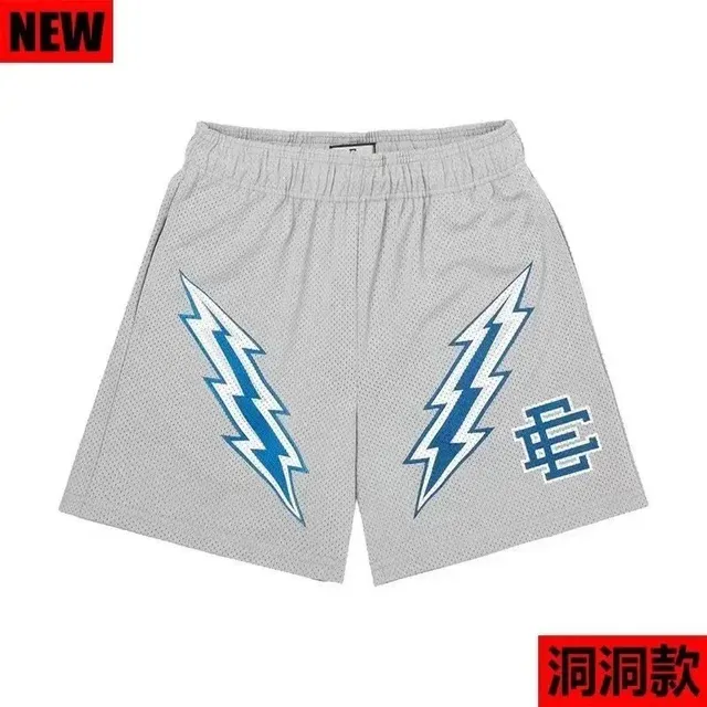 Eric Emanuel Mesh Shorts Lightning Bolt
