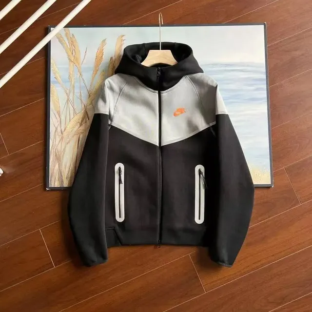 Nike Tech Fleece Hooded Jacket Black/Grey