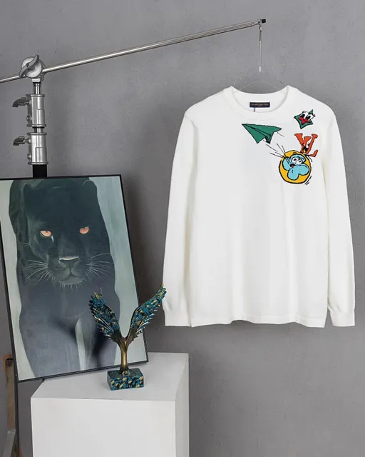 Louis Vuitton Knit Sweater Cartoon Motif