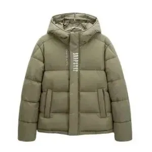 Puffer Jacket Olive Green