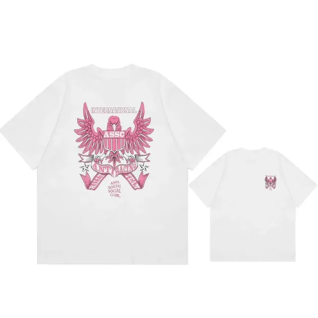 Anti Social Social Club Eagle Graphic Tee International Pink Print