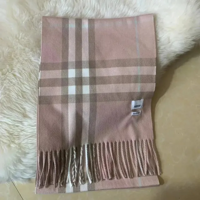 Burberry Classic Check Scarf Pale Pink Check
