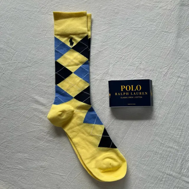 Polo Ralph Lauren Classic Crew Socks Argyle Pattern
