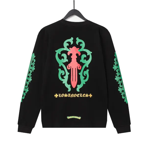 Chrome Hearts Long-Sleeve Sweatshirt Los Angeles Cross Print