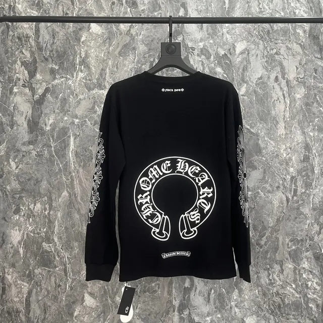 Chrome Hearts Long Sleeve Tee Cross Logo Print