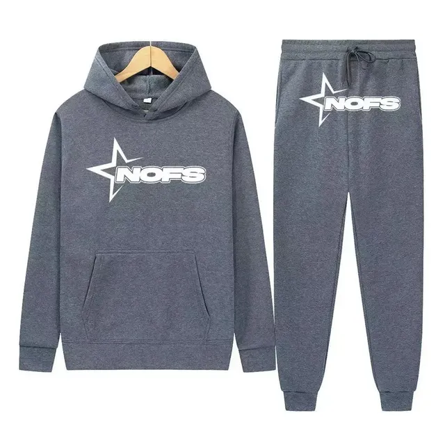Corteiz Hoodie and Joggers Set Star Logo