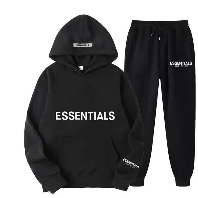 Fear of God Essentials Hoodie and Joggers Set Essentials Logo